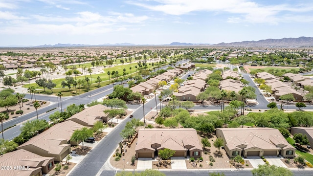 5754 N Aztec Dr, Eloy, AZ 85131 - aerial perspective of suburban area featuring a mountainous background