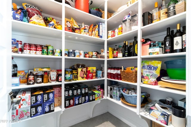 view of pantry