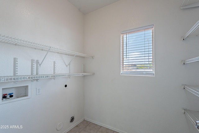 14244 N 132nd Ln, Surprise, AZ 85379 - laundry area featuring baseboards, gas dryer hookup, hookup for a washing machine, laundry area, and electric dryer hookup