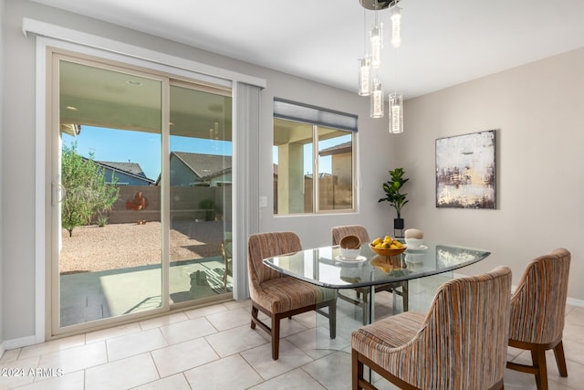 dining room with baseboards