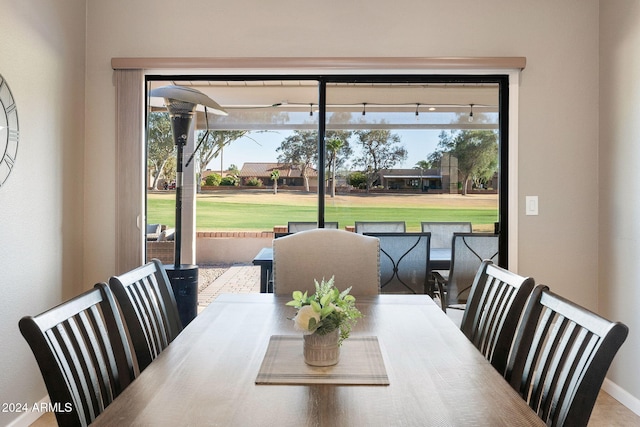 dining room featuring plenty of natural light