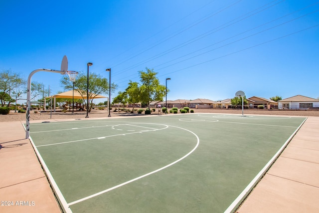 view of basketball court