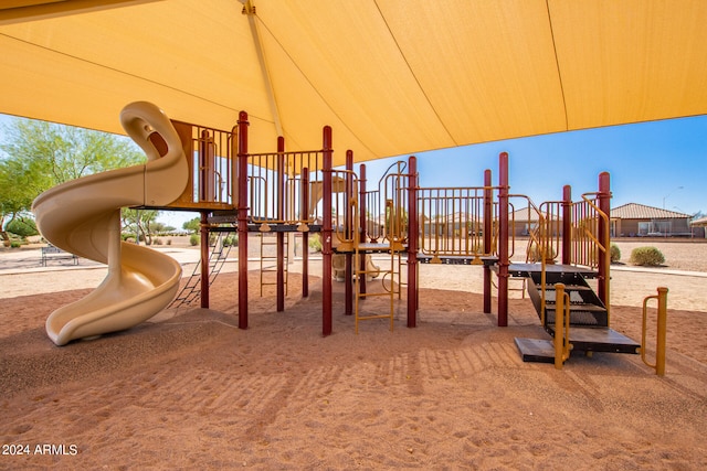 view of jungle gym