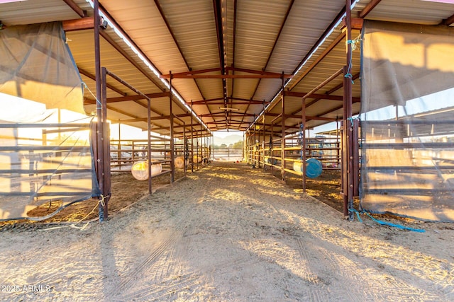 view of horse barn