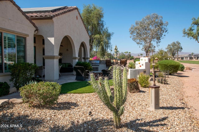 exterior space with a patio area