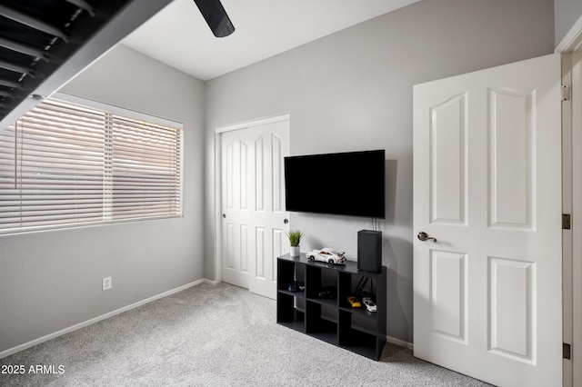4466 S Brice, Mesa, AZ 85212 - carpeted bedroom with a closet, baseboards, and ceiling fan