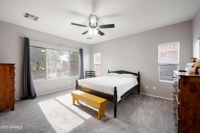 4466 S Brice, Mesa, AZ 85212 - bedroom featuring carpet, baseboards, and a ceiling fan