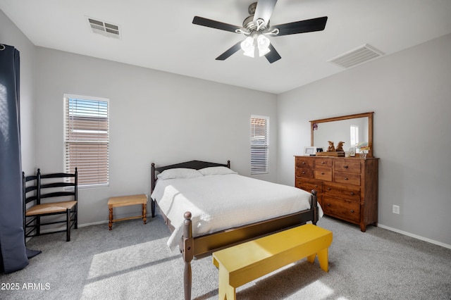4466 S Brice, Mesa, AZ 85212 - bedroom with carpet, baseboards, and a ceiling fan