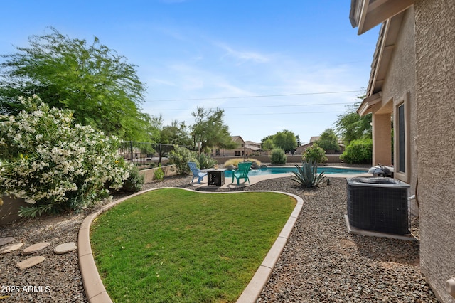 4466 S Brice, Mesa, AZ 85212 - view of yard featuring central air condition unit and a patio