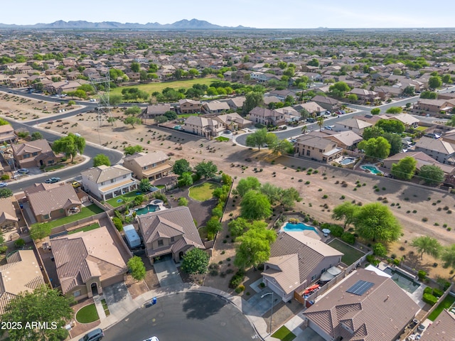 4466 S Brice, Mesa, AZ 85212 - aerial view of property's location with nearby suburban area and mountains