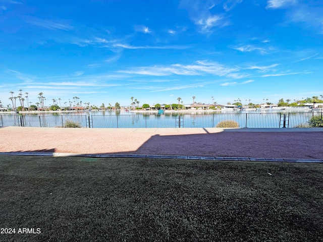 view of home's community featuring a water view