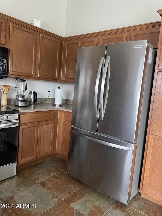 kitchen with stainless steel appliances