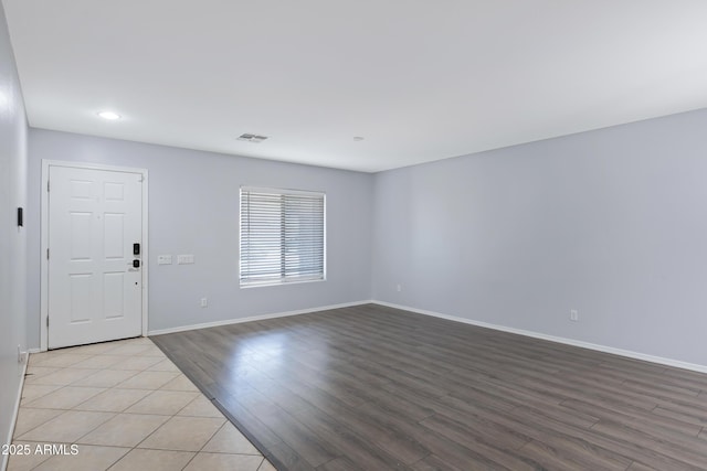 43232 W Magnolia Rd, Maricopa, AZ 85138 - entryway featuring light wood-style floors, baseboards, and recessed lighting