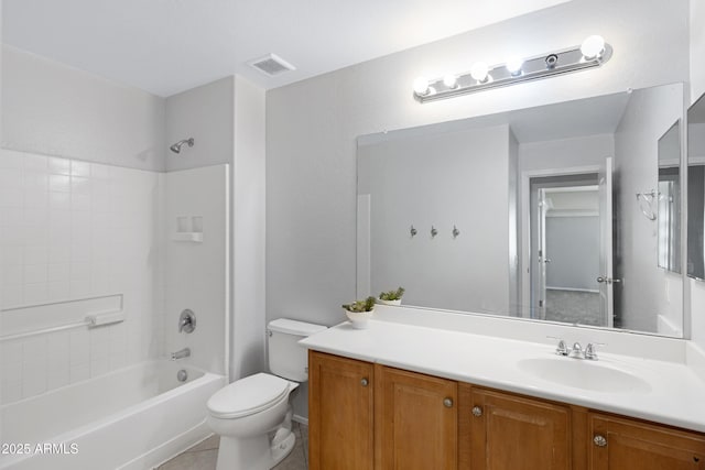43232 W Magnolia Rd, Maricopa, AZ 85138 - full bathroom featuring toilet, vanity, and shower / bath combination