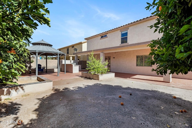 43232 W Magnolia Rd, Maricopa, AZ 85138 - exterior space with a patio area and a gazebo
