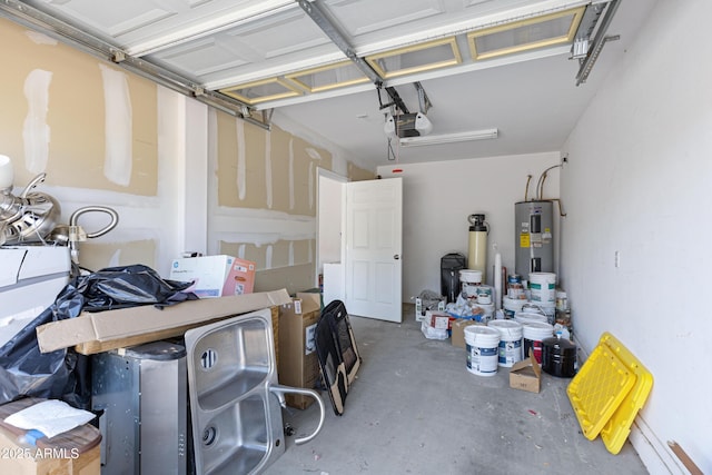 43232 W Magnolia Rd, Maricopa, AZ 85138 - garage with water heater and a garage door opener