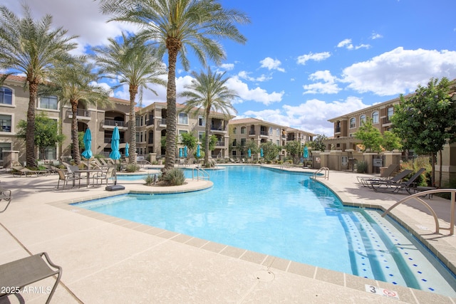 pool featuring a patio