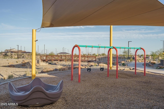 view of jungle gym