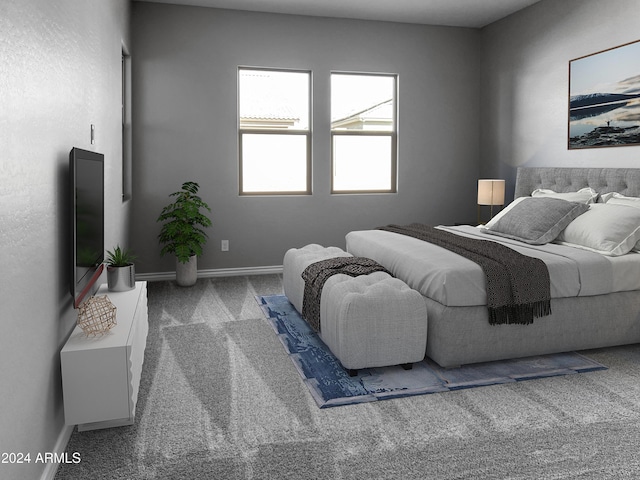 bedroom featuring carpet flooring