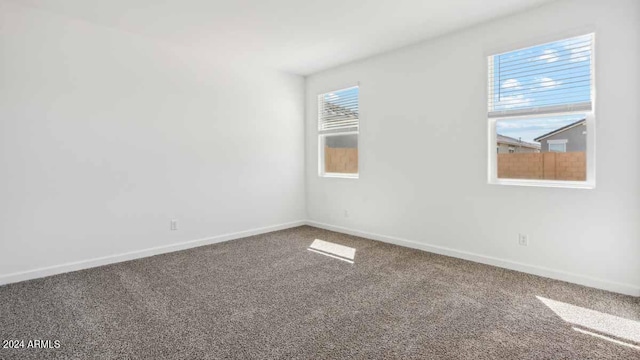 unfurnished room with carpet flooring