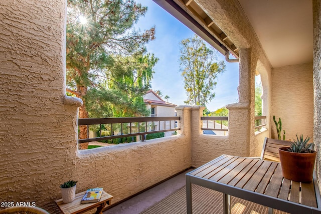 view of balcony