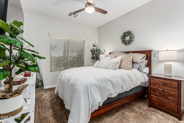 5437 W Red Bird Rd, Phoenix, AZ 85083 - carpeted bedroom with a ceiling fan