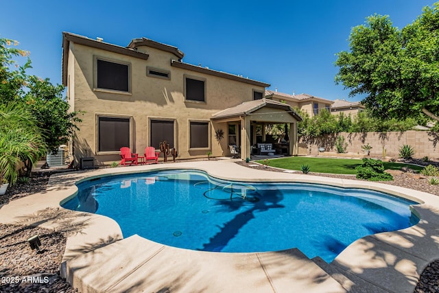 5437 W Red Bird Rd, Phoenix, AZ 85083 - view of pool with a patio area and a gazebo