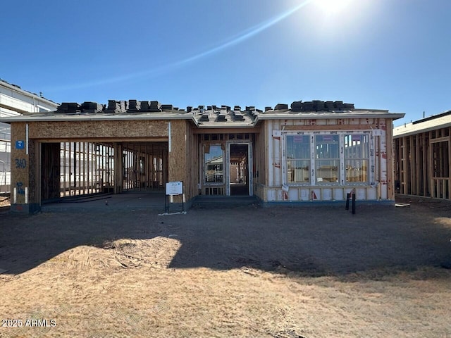 exterior space featuring an attached carport