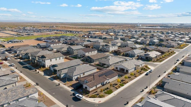 drone / aerial view with a residential view