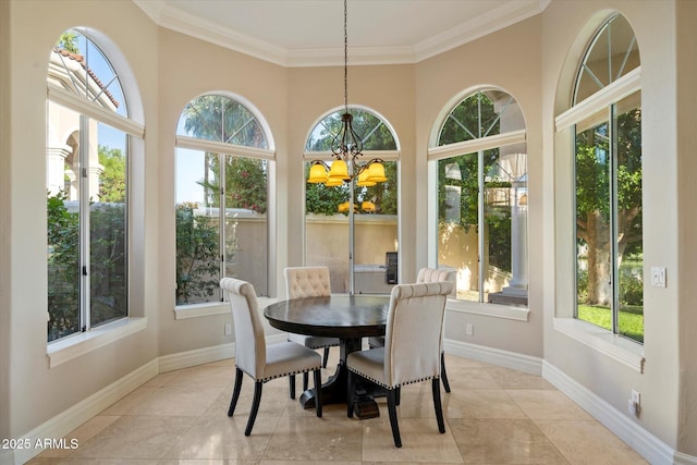 1507 E Treasure Cove Dr, Gilbert, AZ 85234 - sunroom / solarium featuring an inviting chandelier