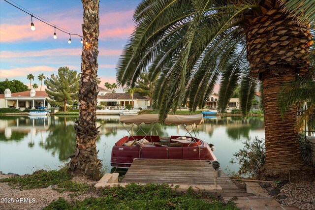 1507 E Treasure Cove Dr, Gilbert, AZ 85234 - view of dock featuring a water view