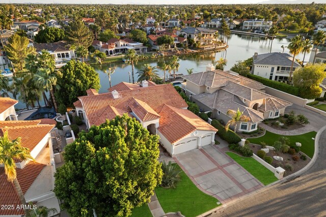 1507 E Treasure Cove Dr, Gilbert, AZ 85234 - aerial view with a water view and a residential view
