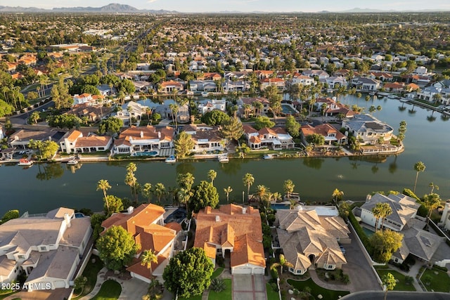 1507 E Treasure Cove Dr, Gilbert, AZ 85234 - aerial view with a residential view and a water and mountain view