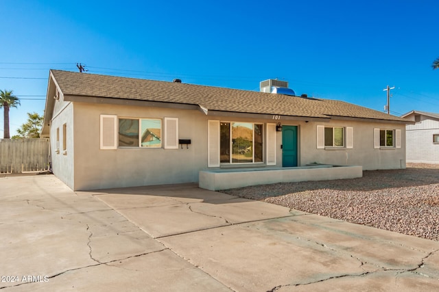 rear view of house featuring a patio area