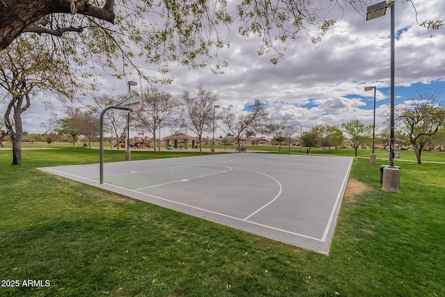 13547 W Peck Dr, Litchfield Park, AZ 85340 - view of sport court with community basketball court and a yard