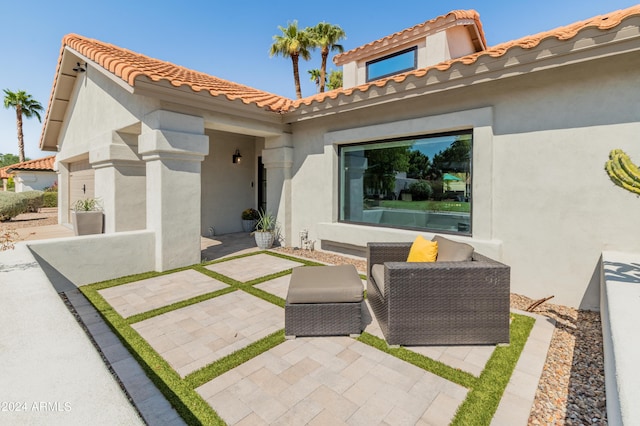 exterior space featuring a patio