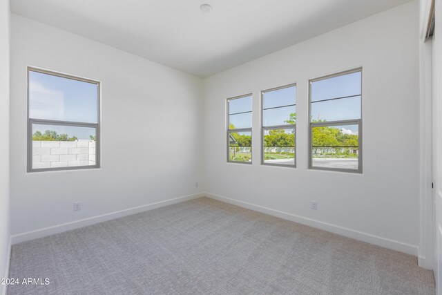 view of carpeted empty room