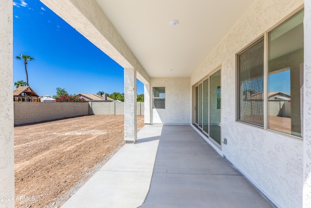 view of patio / terrace with a fenced backyard