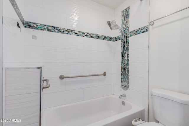 bathroom with  shower combination and toilet
