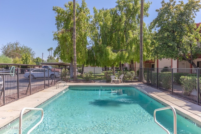 pool with fence