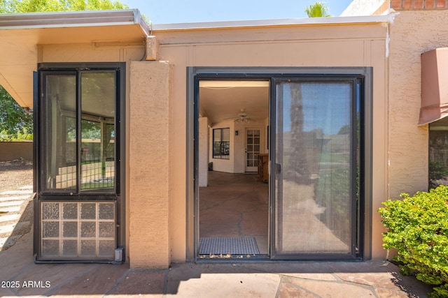 1338 E Greenway Cir, Mesa, AZ 85203 - doorway to property with stucco siding