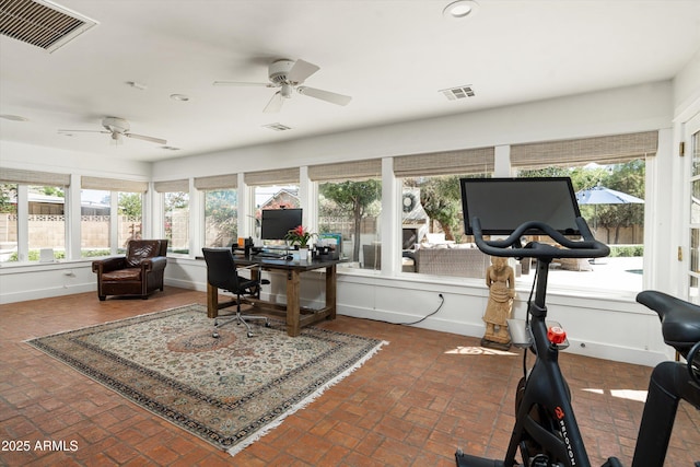 5112 N 41st St, Phoenix, AZ 85018 - office space featuring healthy amount of natural light, brick floors, baseboards, and recessed lighting
