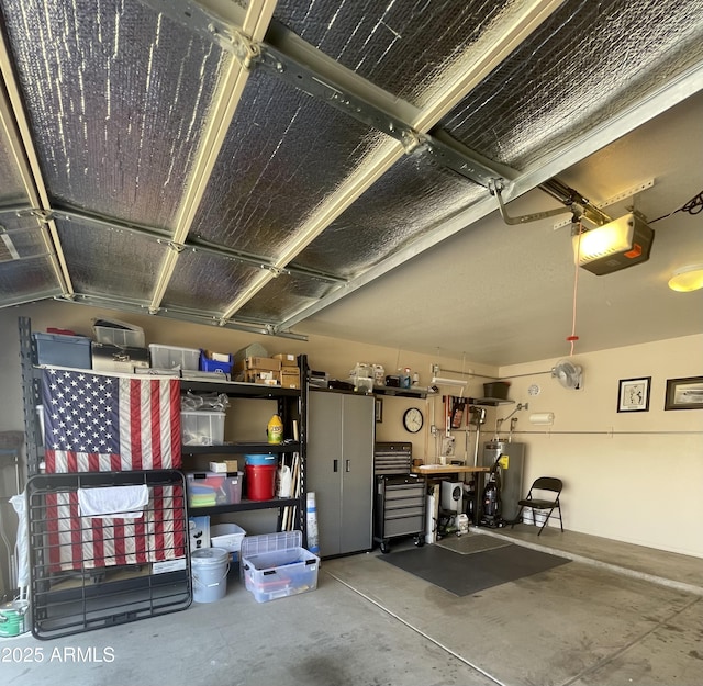 9807 W Mcrae Way, Peoria, AZ 85382 - garage featuring a garage door opener and gas water heater