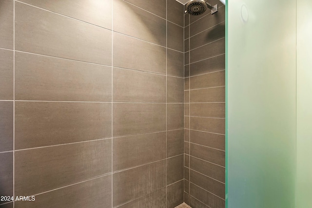 details with tiled shower