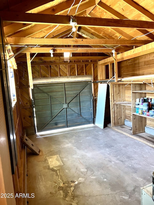 709 W Maple St, Winslow, AZ 86047 - garage featuring wood walls