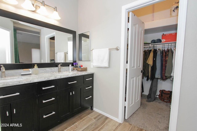 bathroom featuring vanity