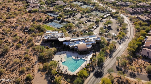 7413 E Russet Sky Dr, Scottsdale, AZ 85266 - aerial overview of property's location with a pool