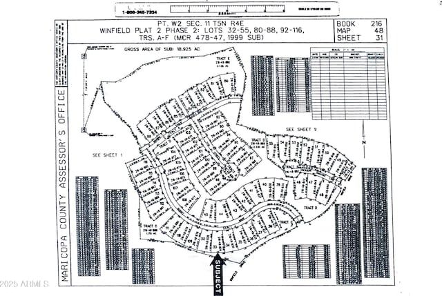 7413 E Russet Sky Dr, Scottsdale, AZ 85266 - map of parcels