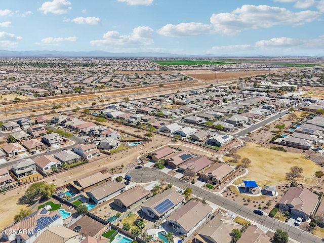 bird's eye view featuring a residential view