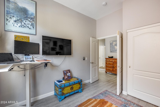 interior space featuring light hardwood / wood-style floors